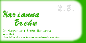 marianna brehm business card